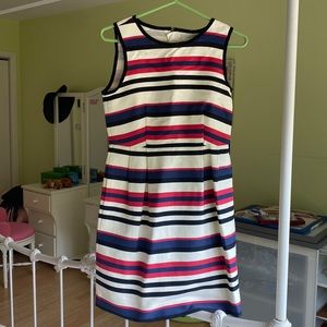 Red white and blue striped dress from J Crew